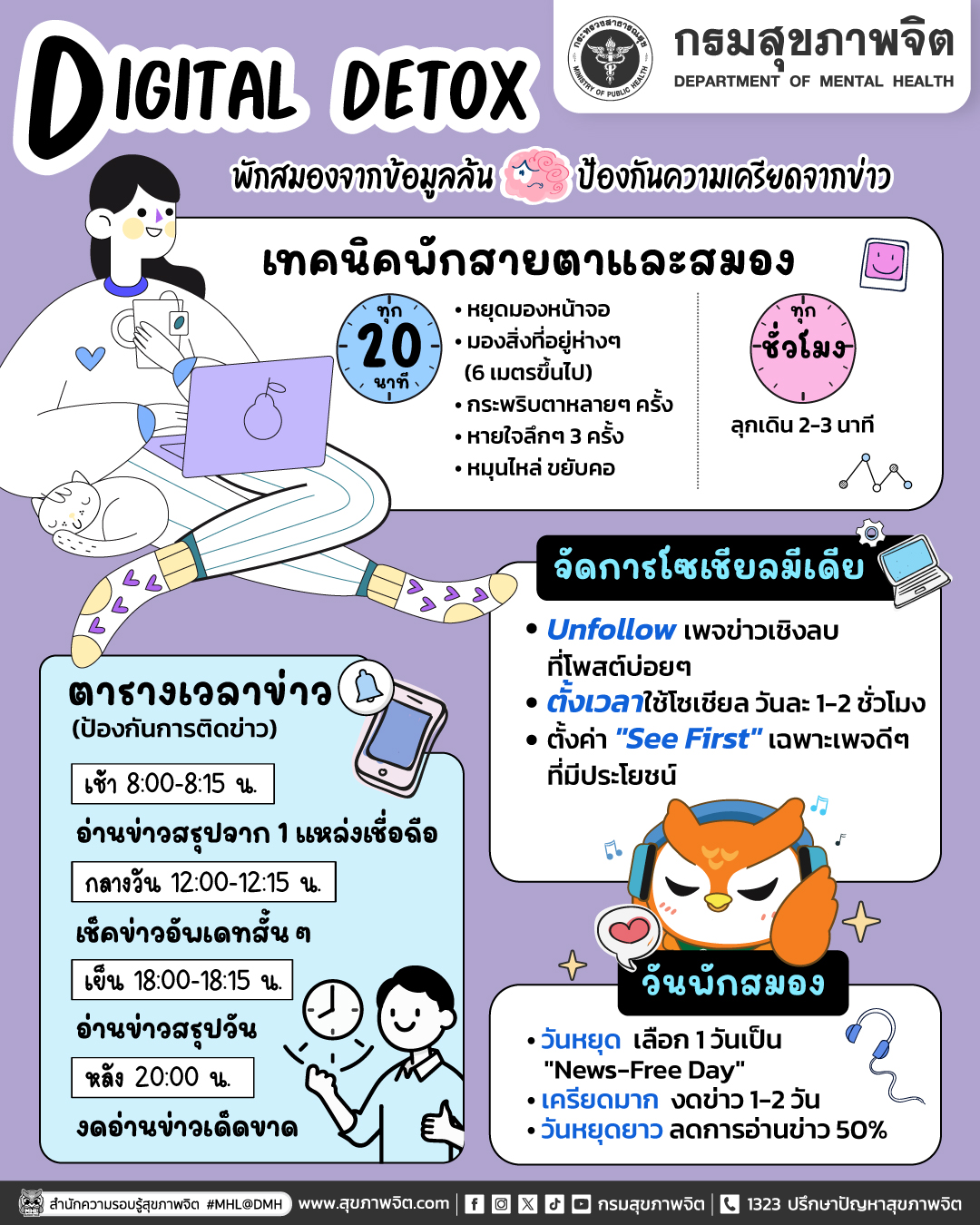 Digital Detox เป็นแนวทางพักสมองจากข้อมูลข่าวสารและสื่อดิจิทัล